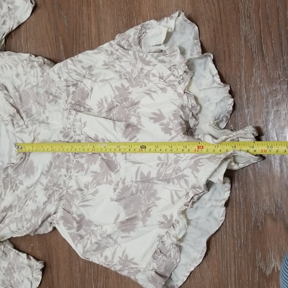 (S) O'Neill Tropical Palm Print Floral Shorts Romper Bohemian Beach Vibes - Picture 4 of 9